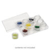 Organizer, plastic, clear, 5 x 3-3/4 x 7/8 inch rectangle, (12) 1-1/8 x 5/8 inch round vials with twist-off lids. Sold individually. image number 0