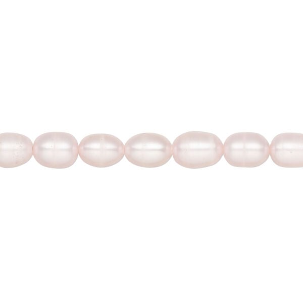 Freshwater pearl 1pkg1 rice, 15.5-16 inch blush 5mm cultured image number 0