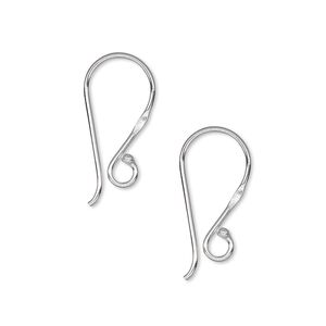 Ear wire fishhook 1pkg10 Hill Tribes silver-plated, 19mm / open loop, 20 gauge brass 5 pair