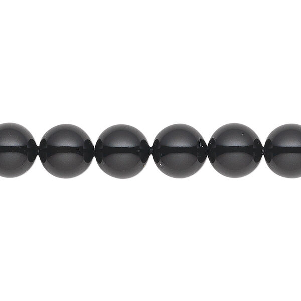 Pearl 250pk mystic black, Crystal Passions® 8mm round 5810 image number 0