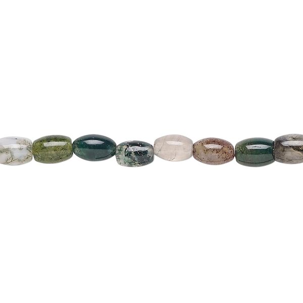 Fancy jasper 1pkg1, oval bead natural 15.5-16 inch 6x4mm image number 0