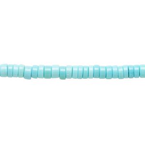 Sleeping beauty turquoise 1pkg1, heishi bead natural 15.5-16 inch 4x1mm-4x2mm