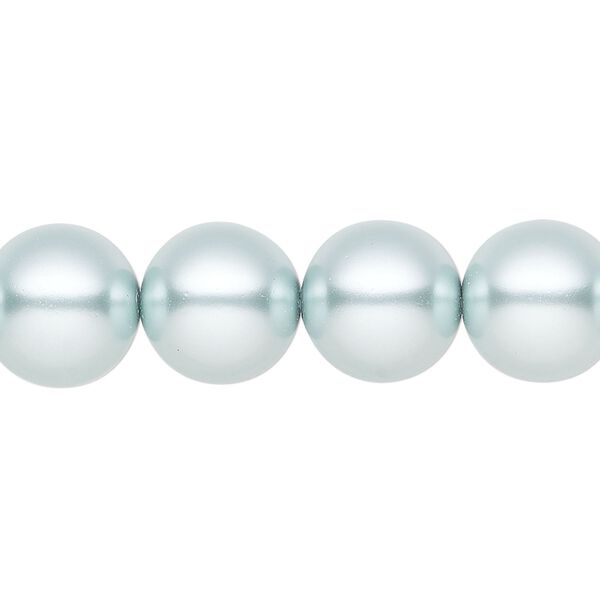 Pearl 30pk light blue, Preciosa Czech crystal 12mm round image number 0