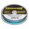 Cord, Powercord&reg;, elastic, turquoise, 0.5mm, 4-pound test. Sold per 25-meter spool. image number 0