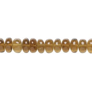 Golden quartz 1pkg1, hand-cut rondelle bead 14 inch 6x3mm-7x5mm