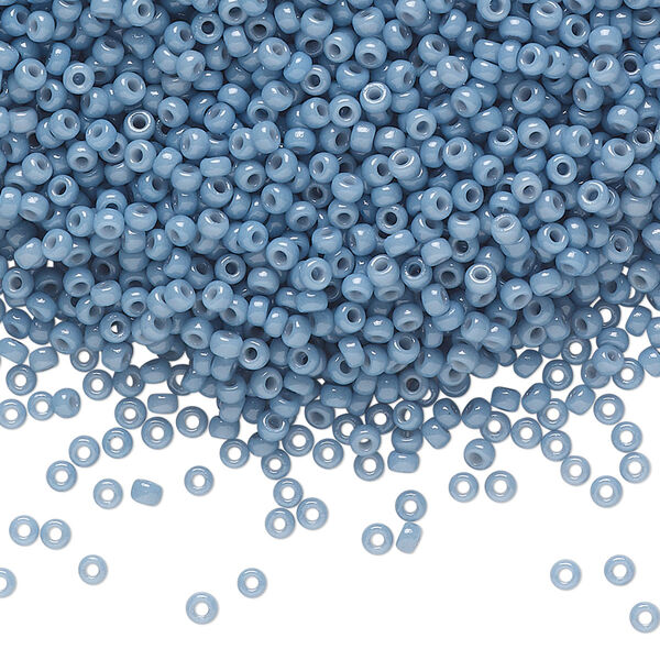 Seed bead, Miyuki, glass, pkg/25g, #11 rocaille, Duracoat® opaque outside dyed bayberry, (RR-4482). image number 0