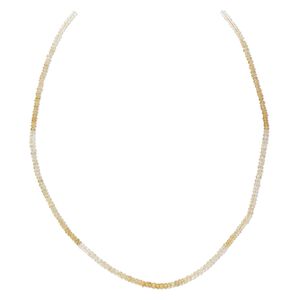 Citrine 1pkg1, hand-cut faceted rondelle bead 15.5-16 inch 3x2mm