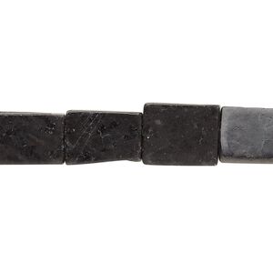 Hypersthene 1pkg1, flat rectangle bead natural 15 inch 11x7mm-13x9mm
