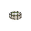 Bead, acrylic, cream and multicolored, 19x13mm color-changing barrel with turtle shell pattern. Sold per pkg of 4. image number 0