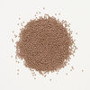 Seed bead, Preciosa Ornela Czech glass, 1pkg500g, 2.0-2.2mm rocaille, opaque matte terra dyed silt brown chalkwhite (06417) image number 1