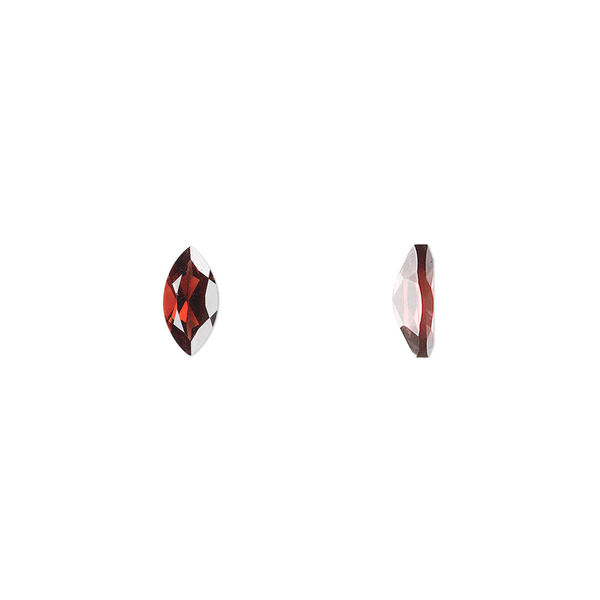 Gem, almandite garnet (natural), 8x4mm faceted marquise, A grade, Mohs hardness 7 to 7-1/2. Sold per pkg of 2. image number 0