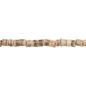 Bead, wood (waxed), light and dark brown, 3-4mm hand-cut heishi. Sold per pkg of (2) 24-inch strands.