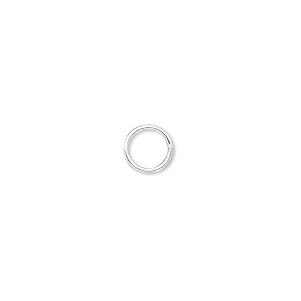 Jump ring, sterling silver-filled, 7mm soldered round, 5.5mm inside diameter, 20 gauge. Sold per pkg of 20. image number 0