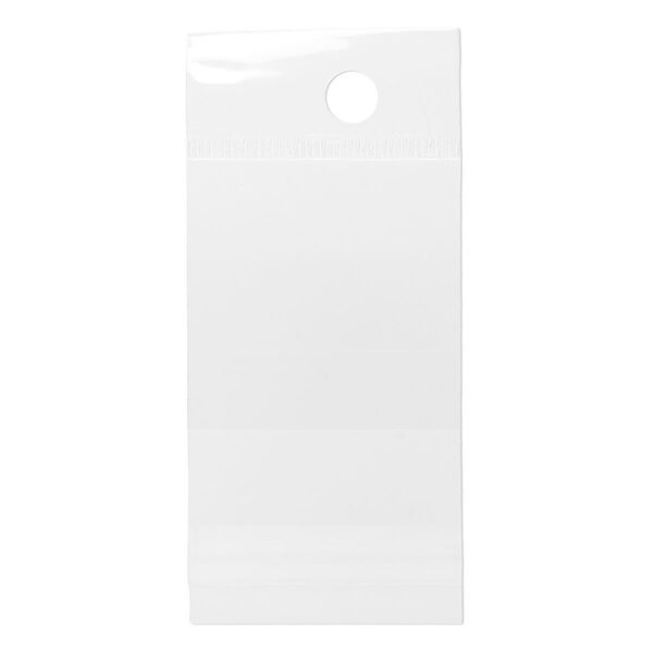 Bag, Clean-Vu®, plastic, clear, 1-1/2 x 1-1/2 inches with hole. Sold per pkg of 1,000. image number 1