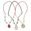 Multi-gemstone / acrylic / glass 1pkg3, mixed shape continuous necklace 20 inch mix 29mm-65x45mm image number 0