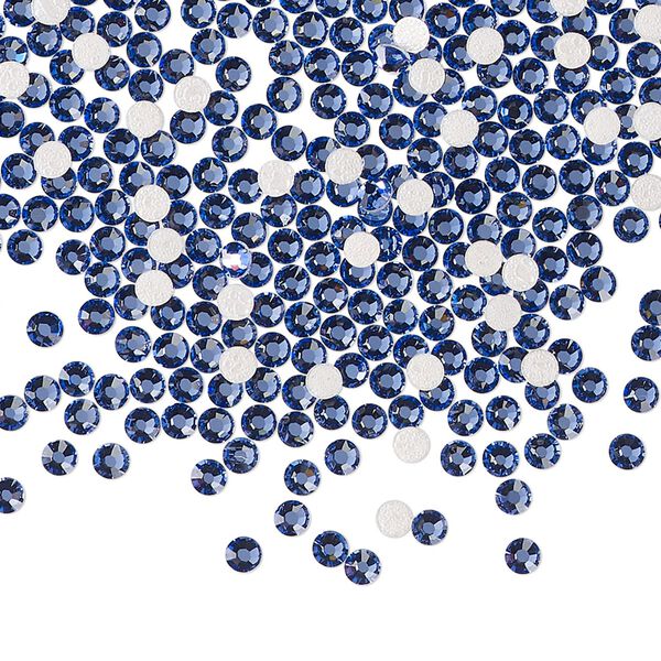 Flat back 1440pk blue violet foil back, Preciosa MAXIMA Czech crystal rhinestone 2.3-2.5mm chaton rose round SS8 image number 0