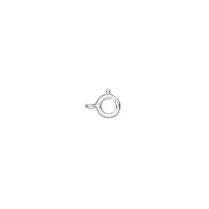 Springring 1pkg10 sterling silver, 5mm light weight, clasp 1-strand