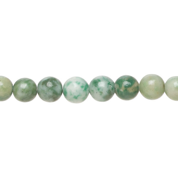 Ching hai "jade" 1pkg1, round bead natural 15.5-16 inch 6mm image number 2