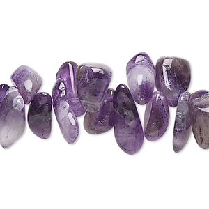 Amethyst 1pkg1, Hawaiian chip bead 15 inch large