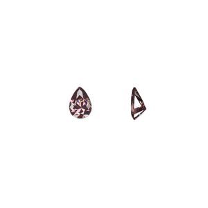 Gem, cubic zirconia, alexandrite purple, 7x5mm faceted pear, Mohs hardness 8-1/2. Sold per pkg of 2.