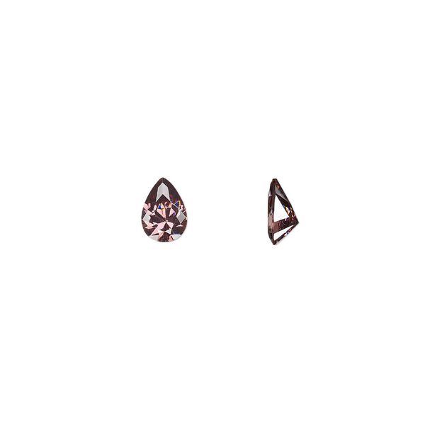 Gem, cubic zirconia, alexandrite purple, 7x5mm faceted pear, Mohs hardness 8-1/2. Sold per pkg of 2. image number 0