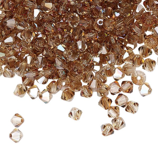 Bead 144pk crystal celsian, Preciosa Czech crystal 4mm bicone image number 0