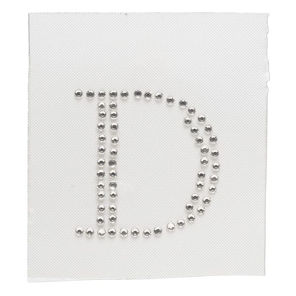 Iron-on transfer 1pk crystal clear, Preciosa Czech crystal 33.5x33mm "D" image number 0