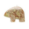 Autumn jasper 1pkg1, half-drilled Zuni-style bear focal natural, 28x21mm-33x27mm image number 1