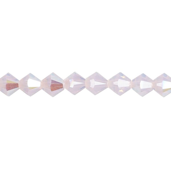 Bead 24pk rose water opal shimmer, Crystal Passions® 6mm bicone 5328 image number 0