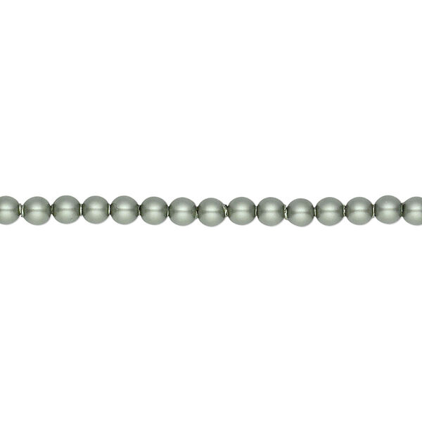 Pearl 100pk powder green, Crystal Passions® 3mm round 5810 image number 0