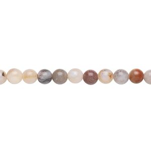 Bamboo agate 1pkg1, round bead natural 15.5-16 inch 4mm