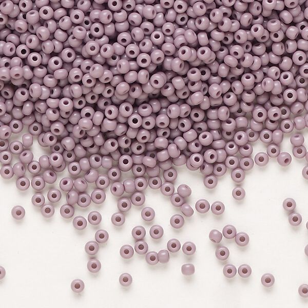 Seed bead, Preciosa Ornela Czech glass, pkg/50g, #11 rocaille, opaque violet, (23020). image number 0