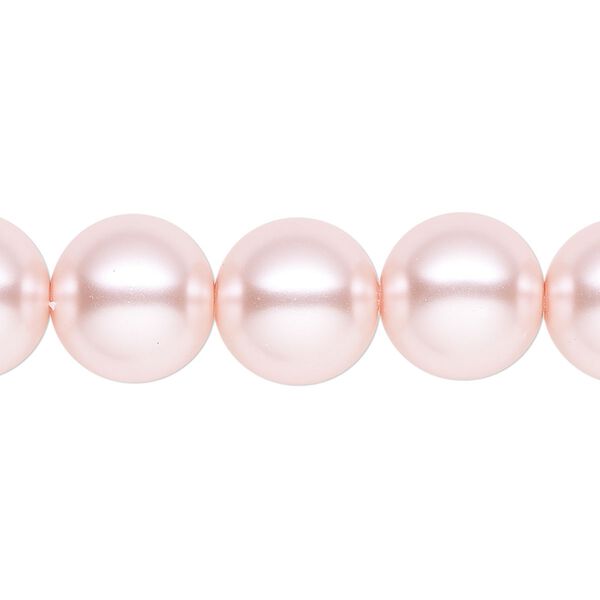 Pearl 1pk rosaline, Celestial Crystal® 12mm round 15.5-16 inch image number 0