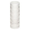 Organizer jar, Space Saver, plastic, clear, 1-1/2 x 5/8 inch round. Sold per 6-piece set. image number 1
