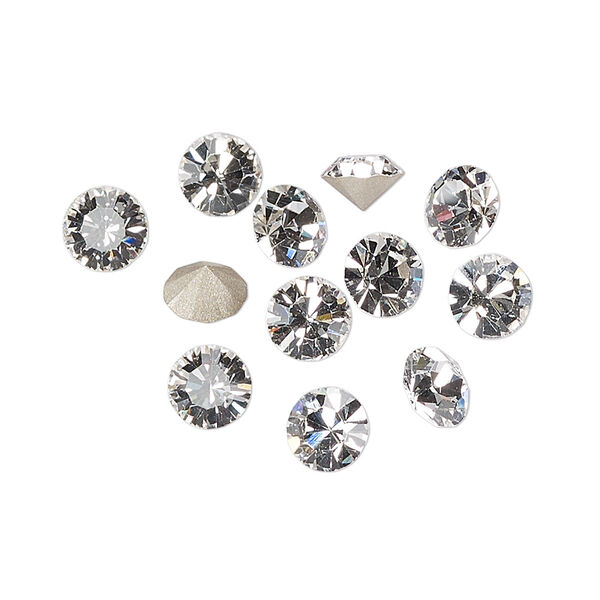 Chaton 288pk crystal foil back, Preciosa MAXIMA Czech crystal rhinestone 6.14-6.32mm 15-cut faceted round SS29 image number 0