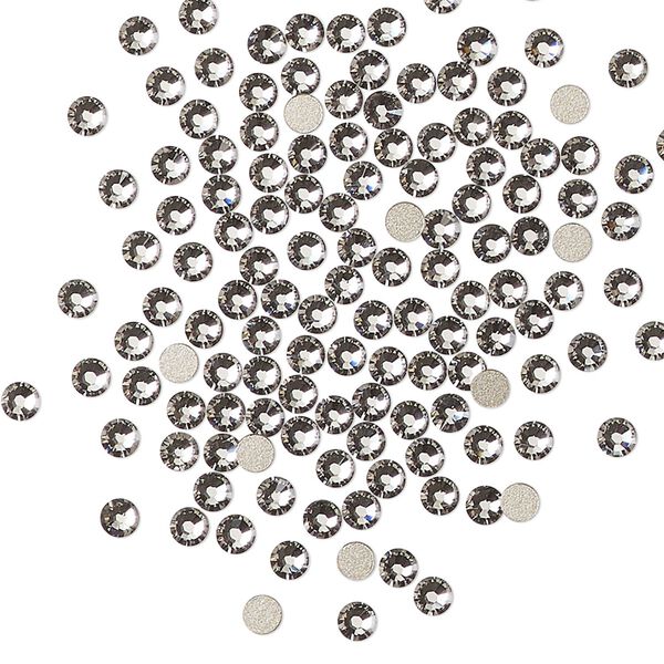 Flat back 144pk rose foil back, Crystal Passions® 2.5-2.7mm rose round SS9 2058 image number 0