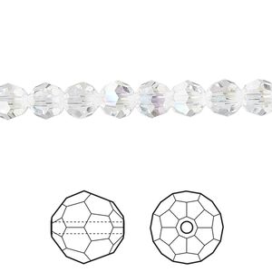 Bead 12pk crystal moonlight, Crystal Passions® 6mm round 5000