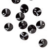 Drop 12pk jet, Crystal Passions® 8mm pendant mini disk 6428 image number 1