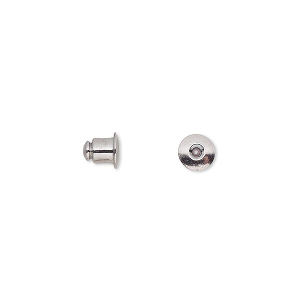 Earnut 1pkg100 gunmetal-plated, 5.5x5mm barrel, brass 50 pair image number 0