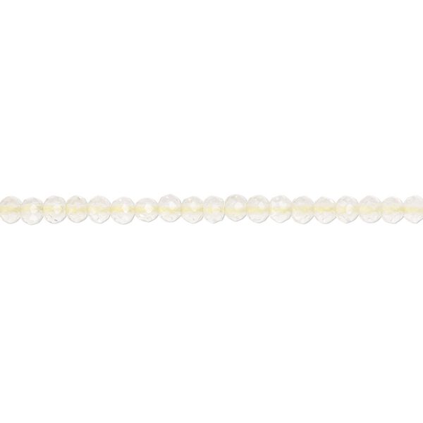 Lemon quartz 1pkg1, faceted round bead 13 inch 2mm image number 0