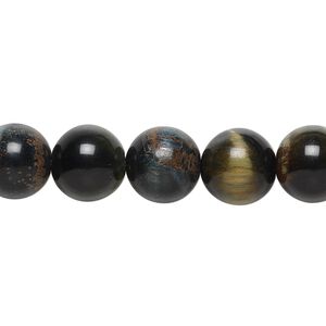 Blue tigereye 1pkg1, round bead natural 15.5-16 inch 10mm