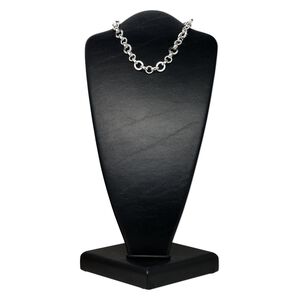 Chain, silver-plated brass, 14x11mm and 18x15mm smooth and textured flat oval links, 16 inches with lobster claw clasp. Sold individually.