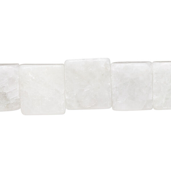 Amazonite 1pkg1, hand-cut flat square bead natural D grade, 15 inch 11-12mm image number 0
