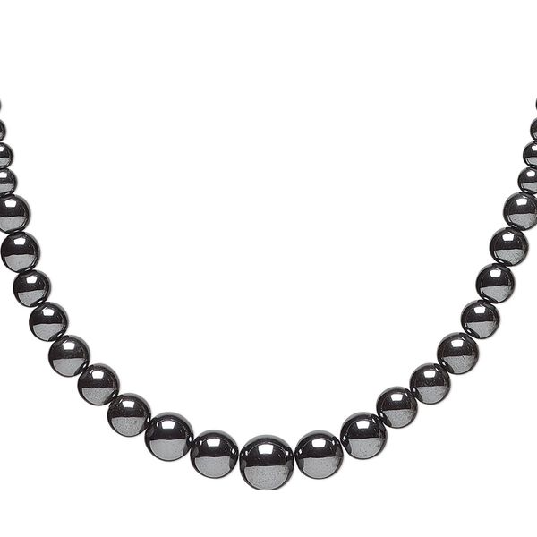 Hemalyke™ 1pkg1, round bead 15.5-16 inch graduated 4-8mm image number 0