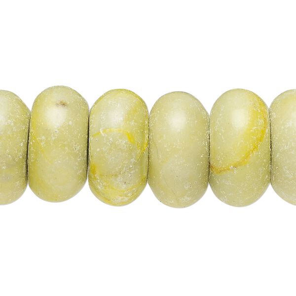 Olive new "jade" 1pkg1, rondelle bead 15.5-16 inch 17x8mm-18x10mm image number 0