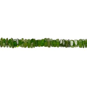 Chrome diopside 1pkg1, hand-cut square rondelle bead natural 8 inch 3x1mm-4x2mm
