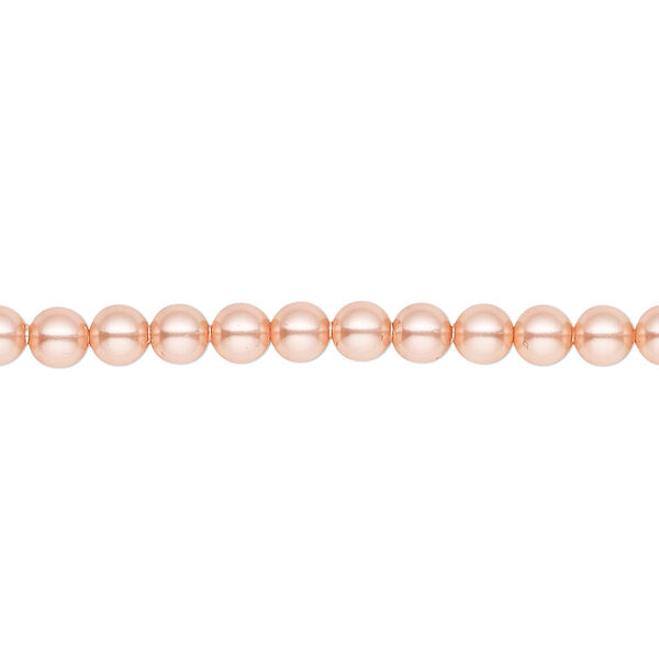 Pearl 500pk rose peach, Swarovski® 4mm round 5810 image number 0