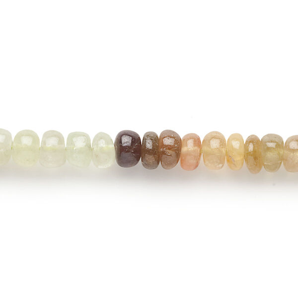 Bead, grossularite (natural), shaded, 5x2mm-7x5mm hand-cut rondelle, B- grade, Mohs hardness 6-1/2 to 7-1/2. Sold per 14-inch strand. image number 0