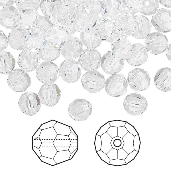 Bead 360pk crystal, Crystal Passions® 6mm round 5000 image number 0