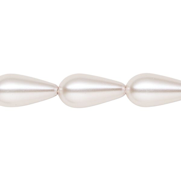 Pearl 1pk light pink, Celestial Crystal® 15x8mm teardrop 15.5-16 inch image number 0